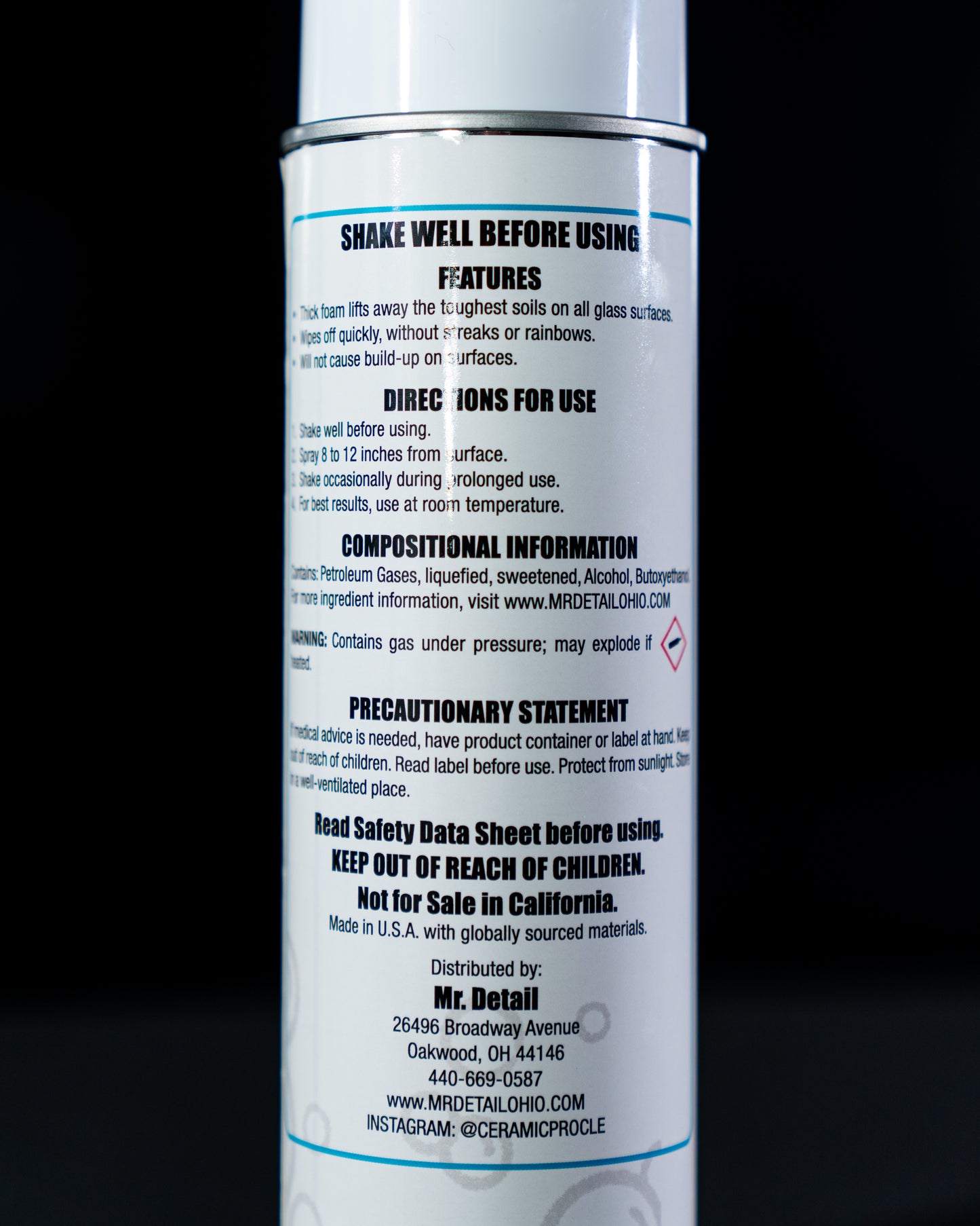 Ultra Glass Window Cleaner | x1 Pack | Mr. Detail